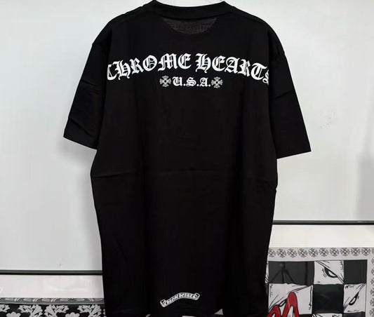 CHROME HEART u. s. a. SHOULDER LOGO TEE